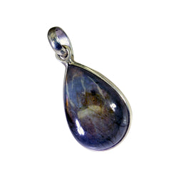 Amanda Grey Wedding Pendant - Elegant Silver Drop Design