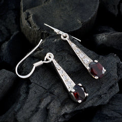 Amanda Red Dangle Earrings for Fashionable Flair