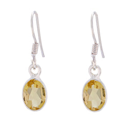Amelia Yellow Dangle Earrings for Colorful Style Citrine Yellow Dangle
