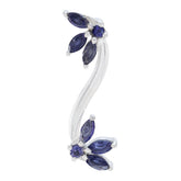 Ana Pendant Jewelry Online - Stylish Floral Design Pendant Iolite Blue Blue
