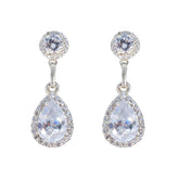 Angel White Stud Earrings for Glamorous Looks White CZ White Stud