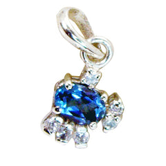 Anna Blue Signet Pendant - Stunning Gemstone Charm