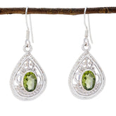 Anna Green Solitaire Earrings for Everyday Glam Peridot Green Dangle