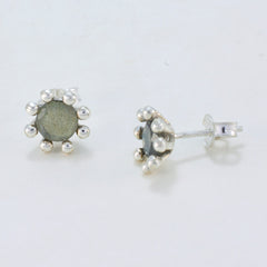 Antonia Grey Stud Earrings for Everyday Glam