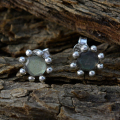 Antonia Grey Stud Earrings for Everyday Glam