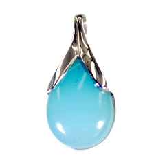Evelyn Aqua Gemstone Necklace for Everyday Glam Aqua Chalcedony Aqua Aqua