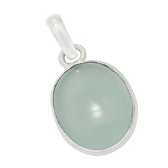 Savannah Aqua Gemstone Pendant - Elegant Silver Design