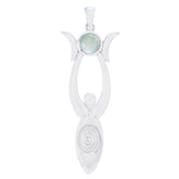 Eleanor Aqua Heart Pendant for Everyday Glam Aqua Chalcedony Aqua Aqua