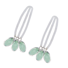Natalia Aqua Statement Stud Earrings for Stylish Glow