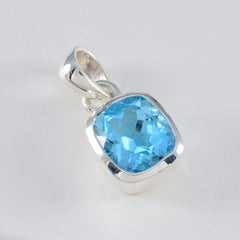 Aria Blue Featherlight Pendant - Elegant Gemstone Charm