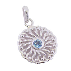 Grace Blue Art-Deco Featherlight Pendant
