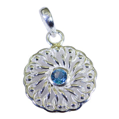 Grace Blue Art-Deco Featherlight Pendant