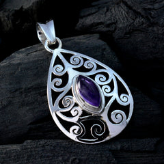 Ivy Art-Deco Featherlight Pendant with Amethyst Gemstone