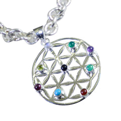 Luna Art-Deco Multicolor Pendant for Fashion Lovers