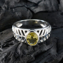 Savannah Art Deco Yellow Solitaire Ring