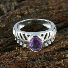 Sarah Art Deco Purple Solitaire Ring