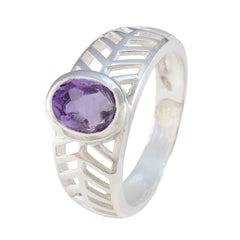 Sarah Art Deco Purple Solitaire Ring