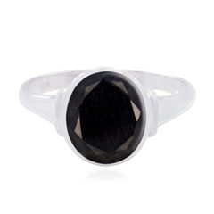 Isadora Artisan Black Solitaire Ring