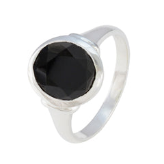 Isadora Artisan Black Solitaire Ring