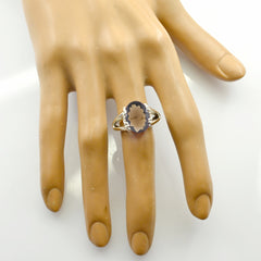 Alejandra Artisan Brown Solitaire Ring