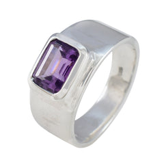 Maria Artisan Purple Solitaire Ring