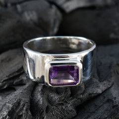 Maria Artisan Purple Solitaire Ring