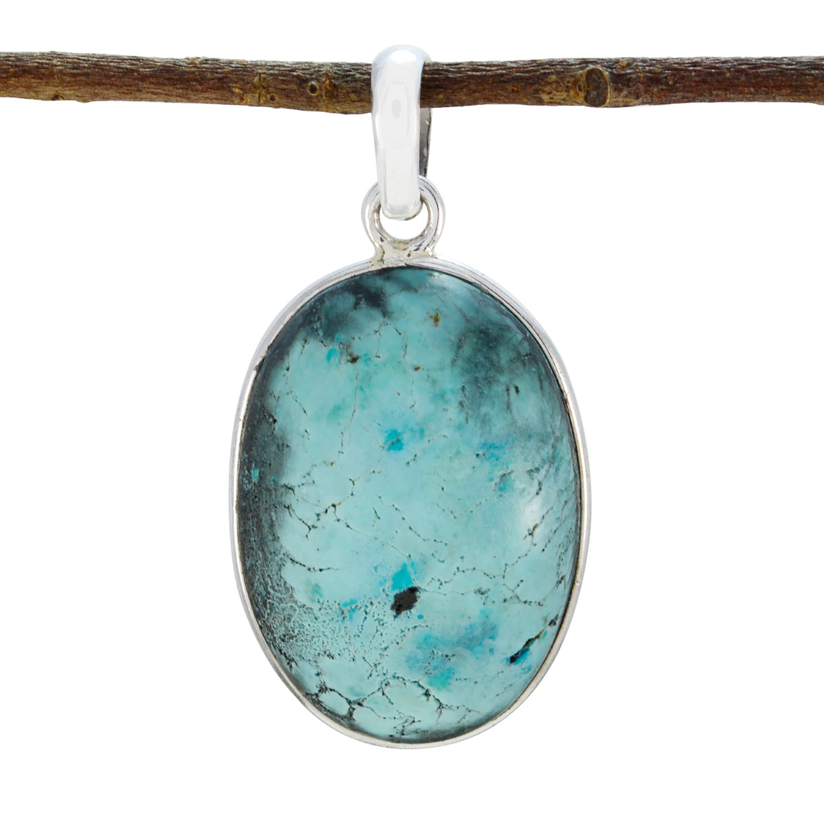 Yasmin Turquoise Pendant Necklace in Sterling Silver Turquoise Turquoise Turquoise