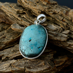 Yasmin Turquoise Pendant Necklace in Sterling Silver