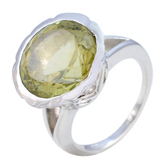 Isabel Sophisticated Yellow Solitaire Ring Lemon Quartz Yellow