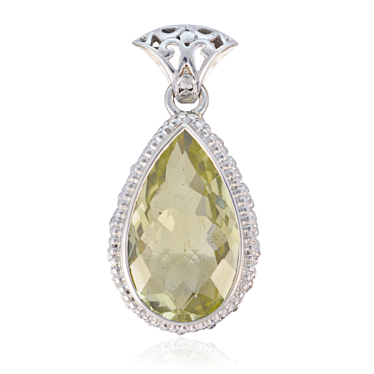 Audrey Yellow Feminine Featherlight Pendant Lemon Quartz Yellow Yellow