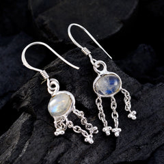 Aurora White Dangle Earrings for Everyday Glam