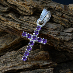 Autumn Purple Pendant Jewelry - Stunning Cross Design