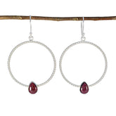 Autumn Red Dangle Earrings for Vibrant Style Garnet Red Dangle