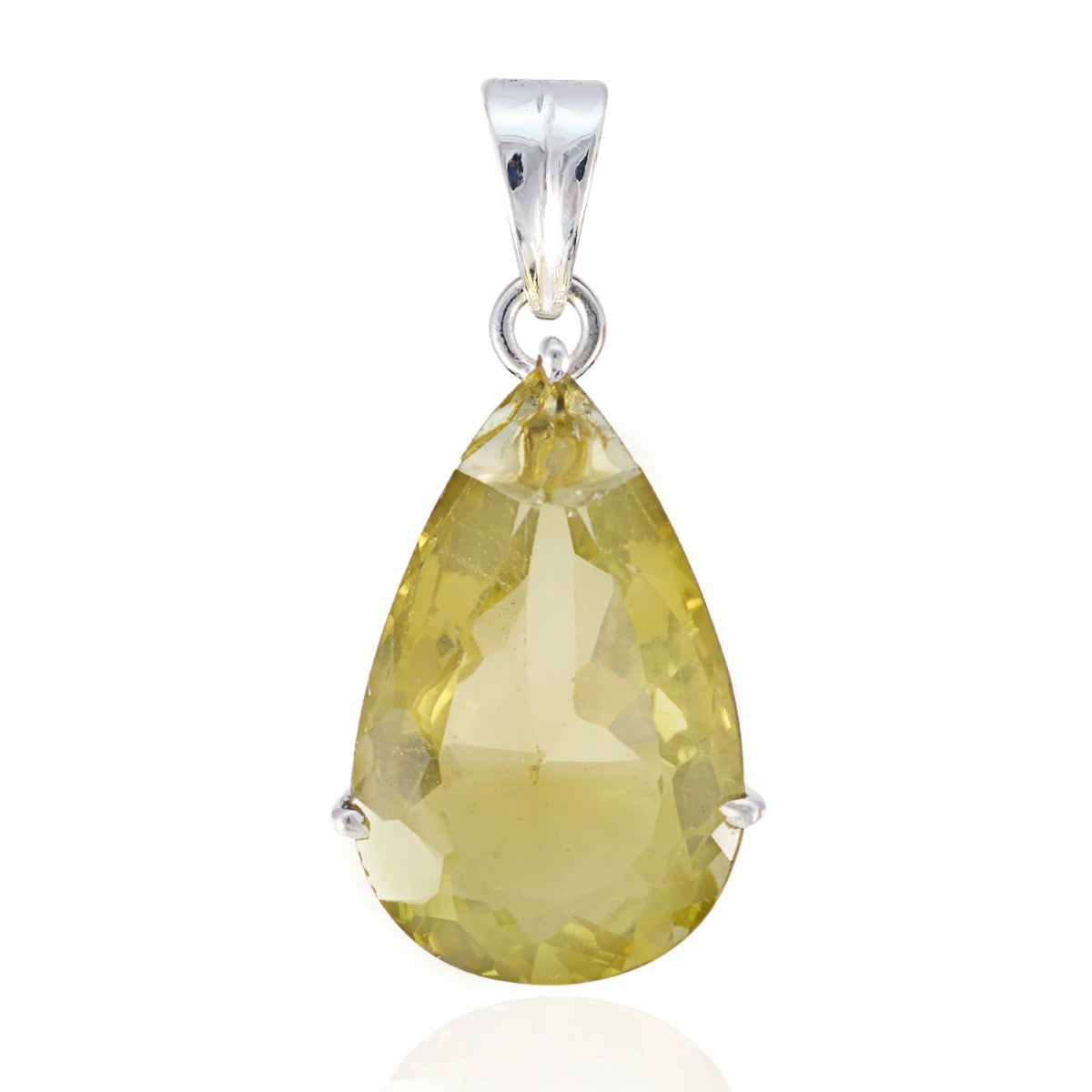 Autumn Yellow Cultural Chunky Pendant Lemon Quartz Yellow Yellow