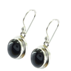 Ava Black Dangle Earrings for Everyday Elegance