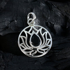 Ava Black Pendant Necklace - Elegant Stone Design