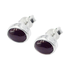 Ava Red Solitaire Earrings for Everyday Glam