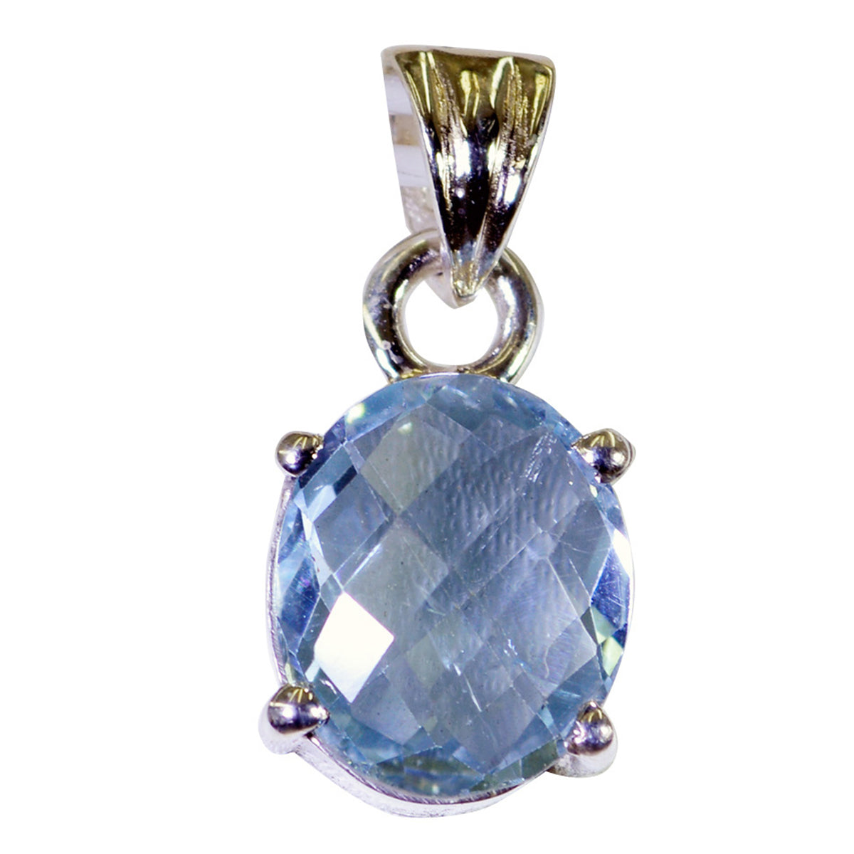 Ayaka Blue Minimalist Pendant - Stylish Everyday Wear Blue Topaz Blue Blue