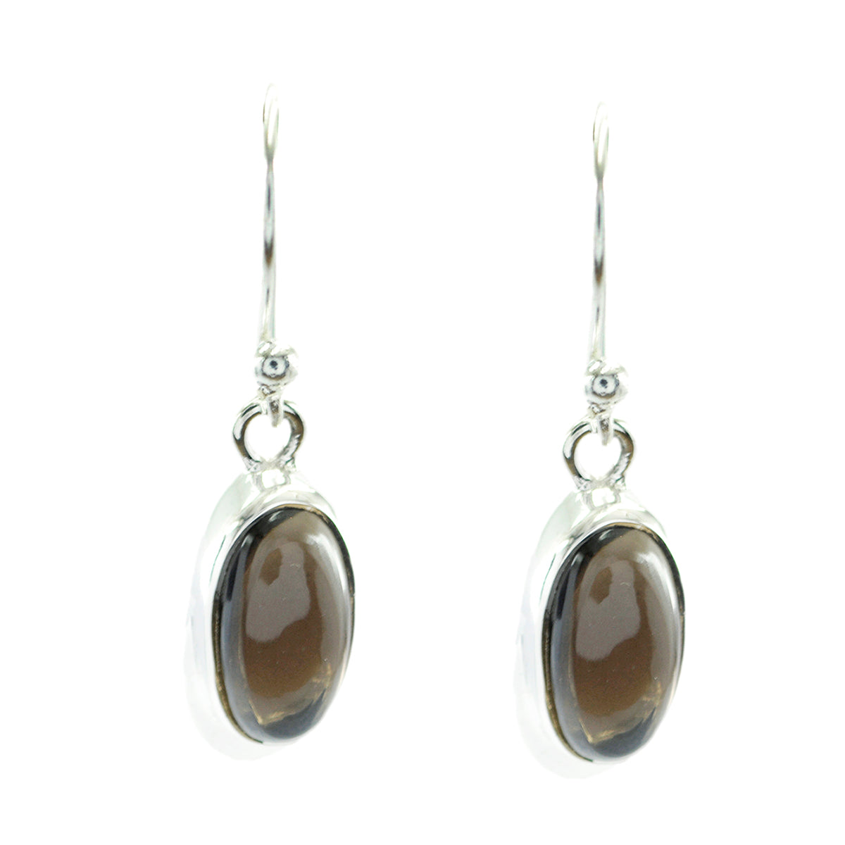 Ayaka Brown Dangle Earrings for Stylish Everyday Wear Smoky Quartz Brown Dangle