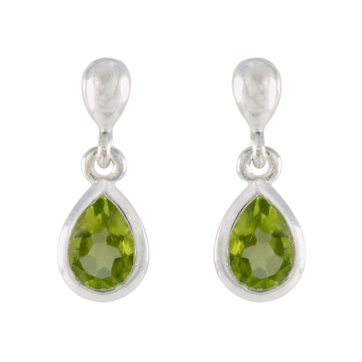 Ayaka Green Stud Earrings for Everyday Glam Peridot Green Stud