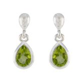 Ayaka Green Stud Earrings for Everyday Glam Peridot Green Stud