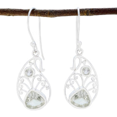 Bella Fashion Earrings with Elegant Gemstone Design Amethyst Purple Dangle