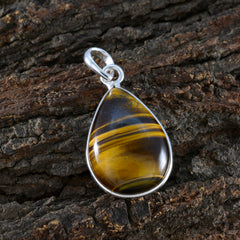 Bianca Brown Pendant India - Tiger Eye Gemstone Pendant