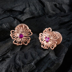 Bianca Red Solitaire Earrings for Stunning Style