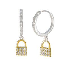 Bianca White Stud Earrings for Everyday Glam Cubic Zirconia White Stud