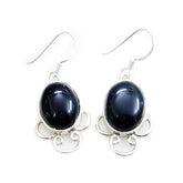 Bella Black Dainty Dangle Earrings for Stylish Looks Black Onyx Black Dangle