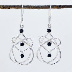 Marie Black Dangle Earrings for Everyday Glam