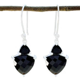 Yasmine Black Dangle Earrings for Everyday Glam Black Onyx Black Dangle