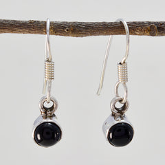 Clara Black Dangle Earrings Minimalist Style