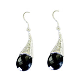 Elena Black Dangle Earrings for Stylish Elegance Black Onyx Black Dangle